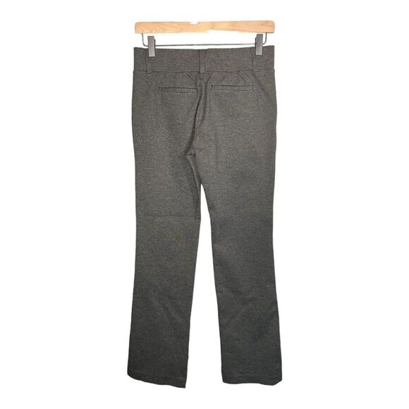 Daisy Fuentes Pants Sz Small Charcoal Heather Gray Wide Elastic Waist Boot Cut - Picture 2 of 10